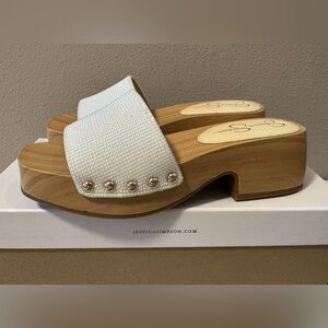 Jessica Simpson Wooden Platform Sandals - NIB